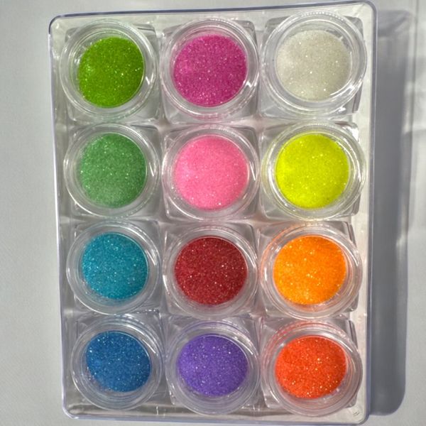Hovedbilde 12 shades of Rainbow glitter ...