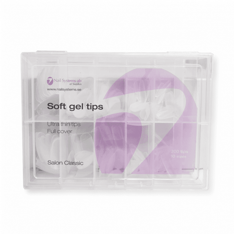 Nail Systems ab. Soft Gel Tips, Salon Classic